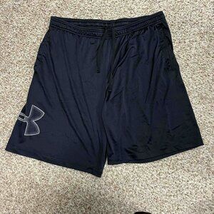 Under Armour - Black - Side Logo - Athletic Shorts